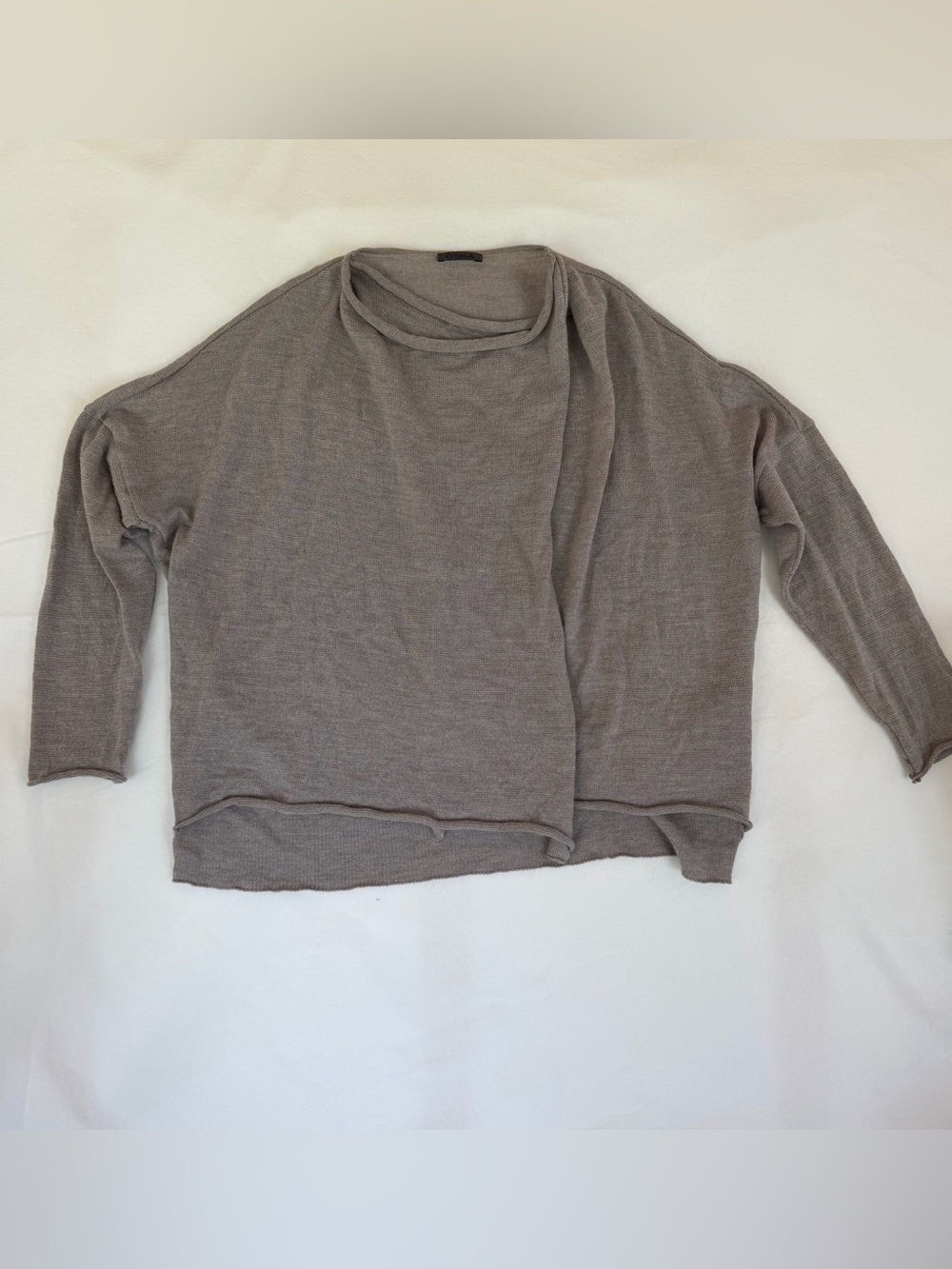 OSKA asymmetrical oversized drape knit sweater